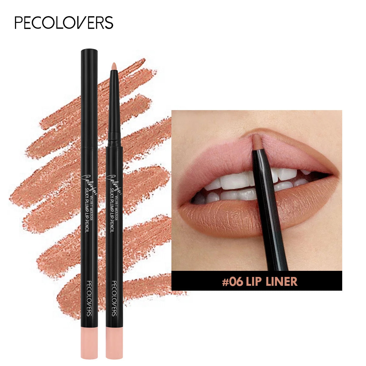 Lápiz delineador de labios mate resistente al agua, labial rojo con contorno, larga duración, no se transfiere, hidratante para labios, maquillaje, 12 colores.