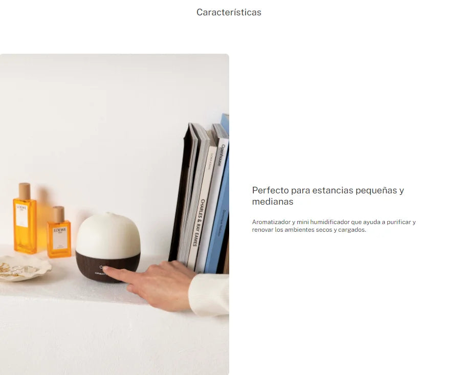 Crear - difusor de aroma, humidificador y lámpara de luz LED - depósito de 120 ml - función de aromaterapia - Studio Aroma