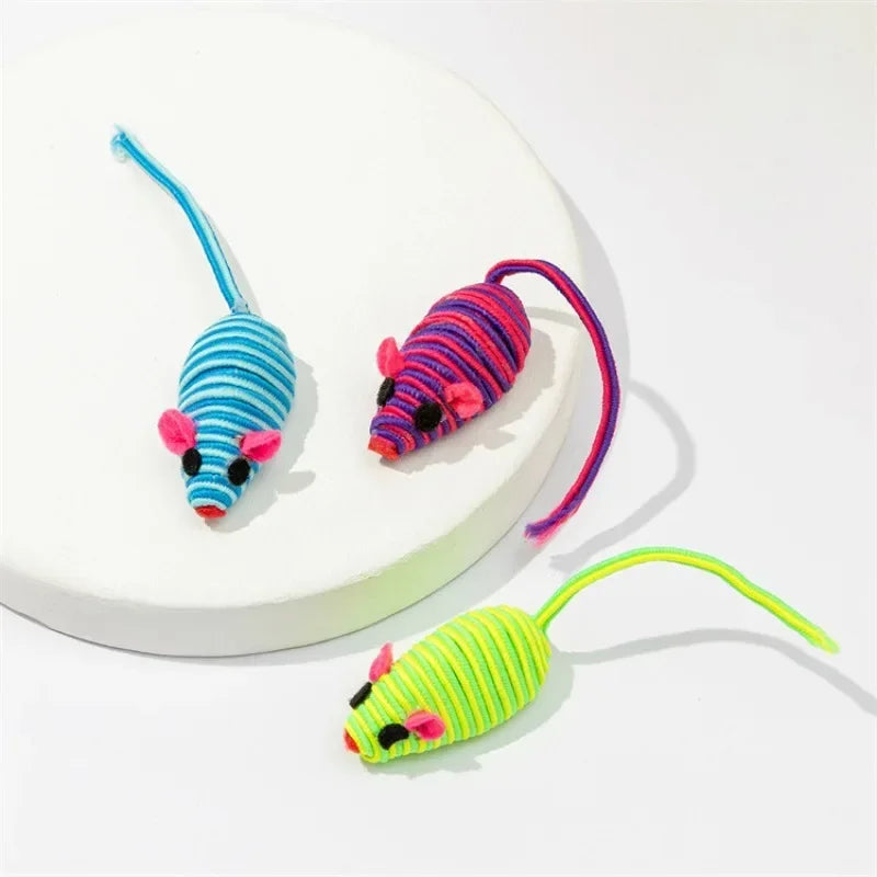 3 piezas de juguetes para gatos: ratón de juguete interactivo para masticar, atrapar y jugar. Suministros para mascotas.