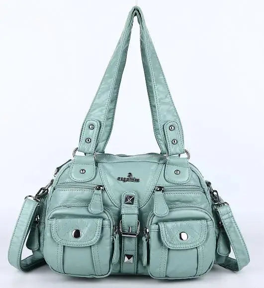 Bolsos de mano Angel Kiss para mujer, bolso tipo cartera con asa superior, bolso de hombro de PU, paquete de empanadillas, regalos, bolsos de hombro, bolso para teléfono y dinero