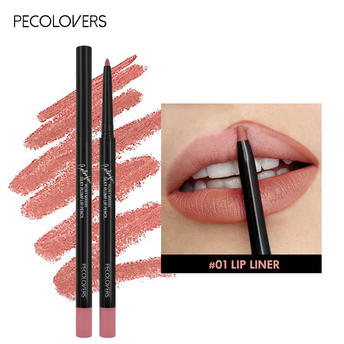 Lápiz delineador de labios mate resistente al agua, labial rojo con contorno, larga duración, no se transfiere, hidratante para labios, maquillaje, 12 colores.
