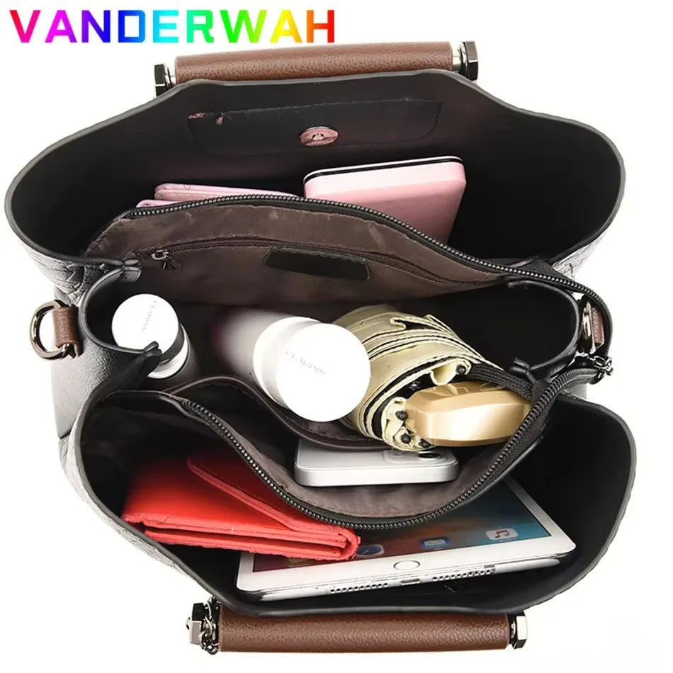 Bolso de mano de lujo con estampado de moda, gran capacidad, piel suave, bolso bandolera para mujer, bolso de hombro/bandolera, bolso de mano de diseño para mujer, bolso de mano informal.