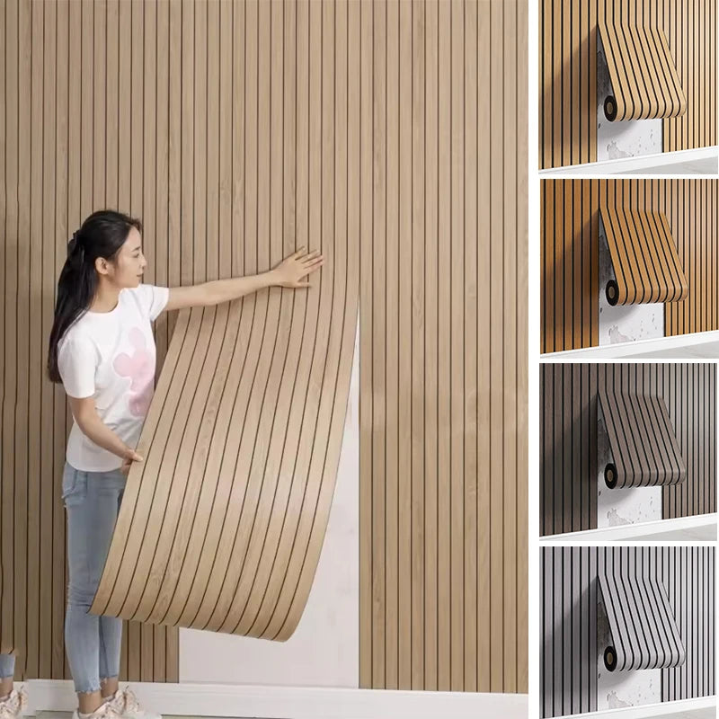 Paneles de pared con textura 3D autoadhesivos - Papel pintado elegante e impermeable, fácil de instalar, para techo y sala de estar.