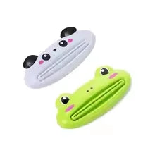 1 unidad Dispensador de pasta de dientes multifunción con diseño de animalito lindo, artículo para el hogar, baño, tubo, dispensador de pasta de dientes de dibujos animados