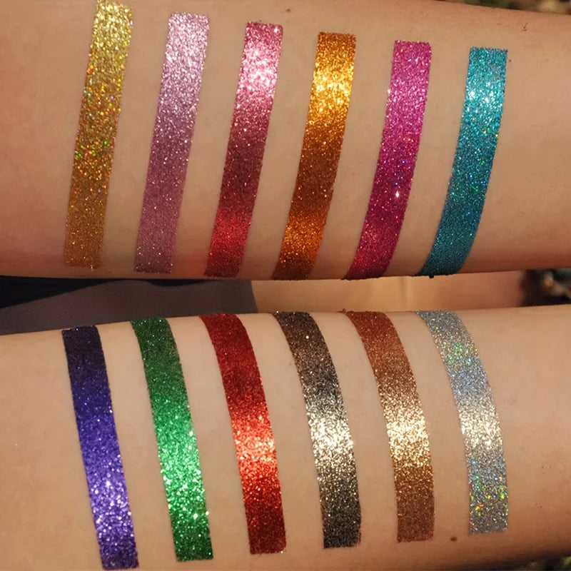 Paleta de sombras de ojos con lentejuelas de diamante de 35 colores, polvo brillante de alta pigmentación con purpurina y acabado satinado, maquillaje de larga duración e impermeable.