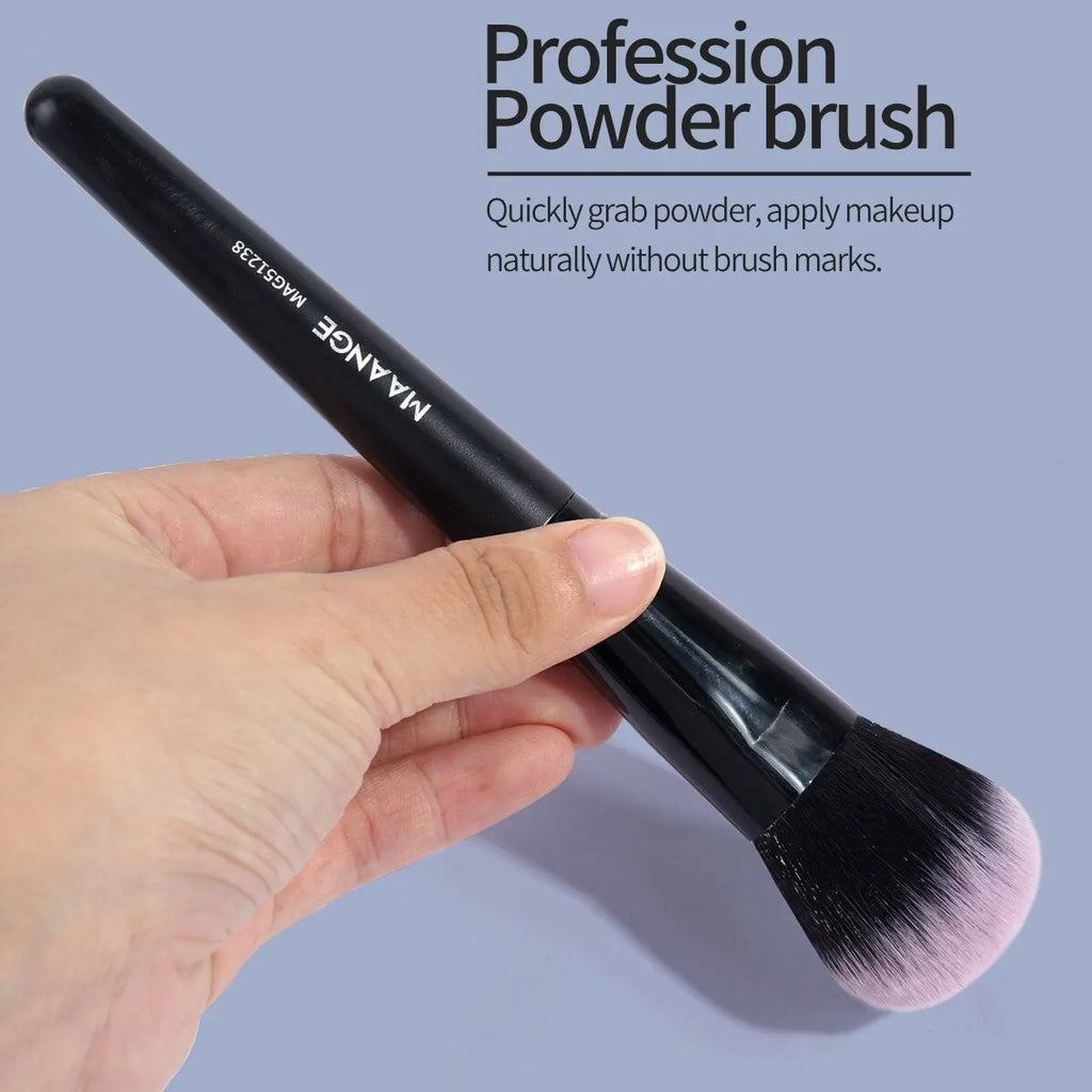 20 brochas de maquillaje con caja, herramienta profesional para difuminar polvos, sombras de ojos, base de maquillaje y colorete.