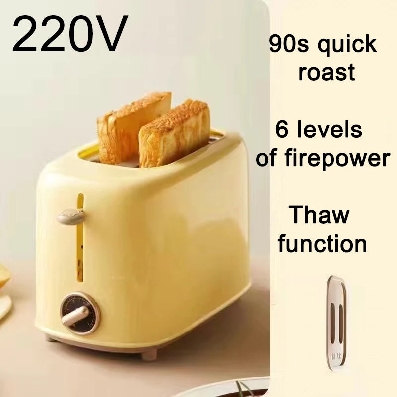 Tostadora de pan para sándwiches, gofrera eléctrica de cocina, horno doble de 220 V, mini tostadora de aire caliente por convección para pan tostado.