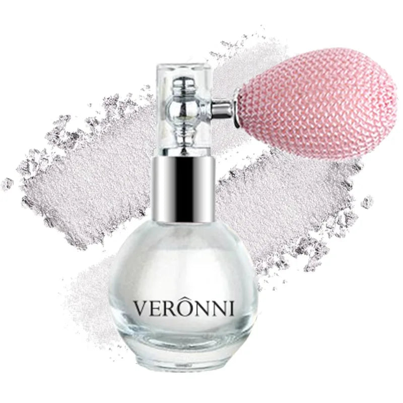 Polvos iluminadores corporales con brillo intenso y efecto diamante. Maquillaje en polvo apto para rostro, cuerpo, piel, cabello, ropa y cosméticos.