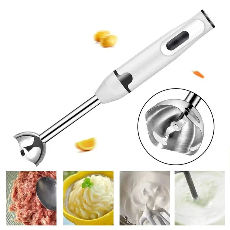 Batidora de mano de inmersión HOMEFISH, picadora eléctrica de alimentos y verduras, batidora de mano para batidos y salsas.