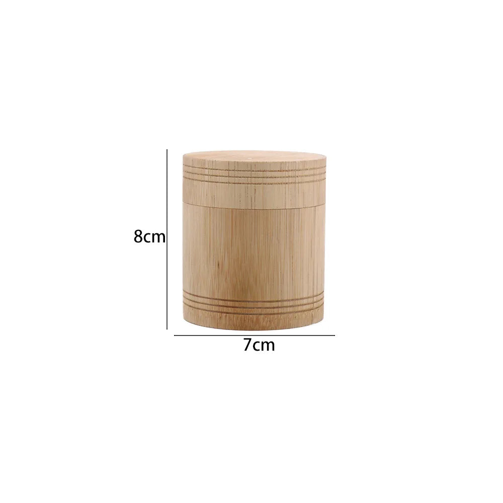 Caja de té hecha a mano, caja de almacenamiento de bambú, bote de té, tapa hermética, tarros de almacenamiento de cocina, accesorios, caja de especias, organizador