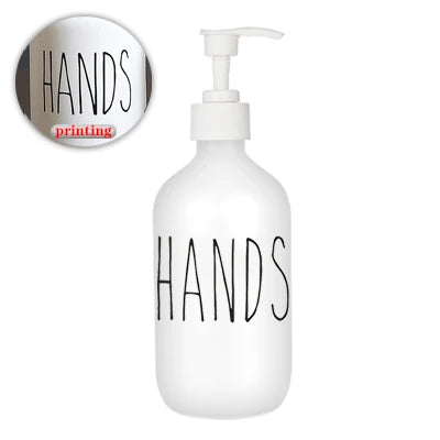 Dispensador de jabón líquido para platos de 500 ml, recargable, para baño, jabón de manos, champú, gel de ducha, líquido, subbotellado, accesorios de cocina.