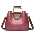 Bolso pequeño de mano de 3 capas de la marca Brand, de piel aceitada, bolsos de lujo para mujer, bolsos de hombro y bandolera de diseñador para mujer.