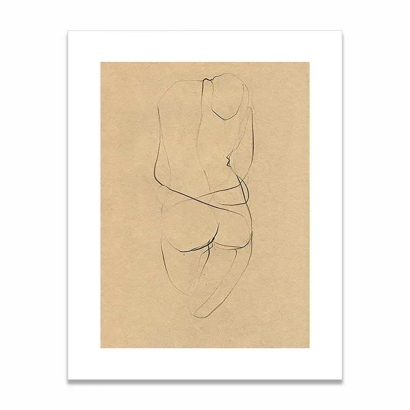Arte mural minimalista escandinavo, moderno, retro, abstracto, lienzo HD, impresión en póster, decoración para el hogar, dormitorio, sala de estar.