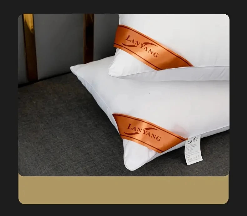 1 almohada blanca de rebote, color liso, suave y cómoda para dormitorio, cama, hotel de 5 estrellas, hogar, individual, para adulto.