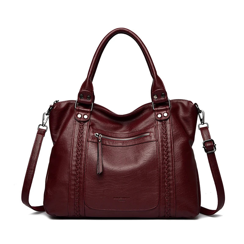 Bolsos de hombro y bandolera de piel suave de marca auténtica para mujer, bolsos de mano de lujo, bolsos de diseñador informales tipo tote y bandolera.