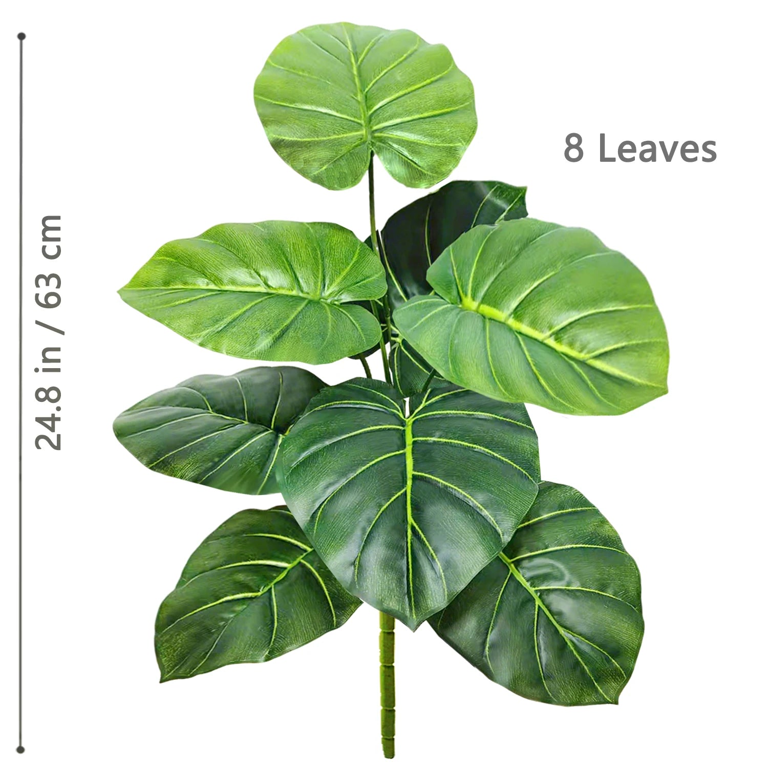 Planta Monstera artificial de 52-104 cm (40,94 pulgadas), palmera falsa de plástico con hojas verdes, ideal para la decoración del hogar, jardín, habitación u oficina.