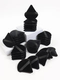 Esponja de maquillaje facial triangular negra con borla, esponja de terciopelo suave para cosméticos, esponja mezcladora de maquillaje para base de maquillaje, acceso al maquillaje