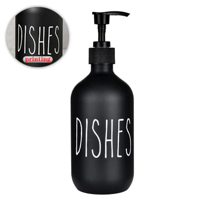 Dispensador de jabón líquido para platos de 500 ml, recargable, para baño, jabón de manos, champú, gel de ducha, líquido, subbotellado, accesorios de cocina.