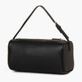 Bolso mini Donna-in de piel de becerro de grano completo para mujer, de piel auténtica con correa para el hombro, bandolera con forma de barril.