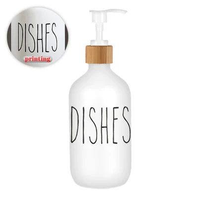 Dispensador de jabón líquido para platos de 500 ml, recargable, para baño, jabón de manos, champú, gel de ducha, líquido, subbotellado, accesorios de cocina.