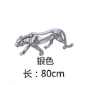 Adornos largos de leopardo para decoración de sala de estar, figuras escultóricas, hogar moderno, mueble de TV, estatua de escritorio de oficina, 82 cm personalizados
