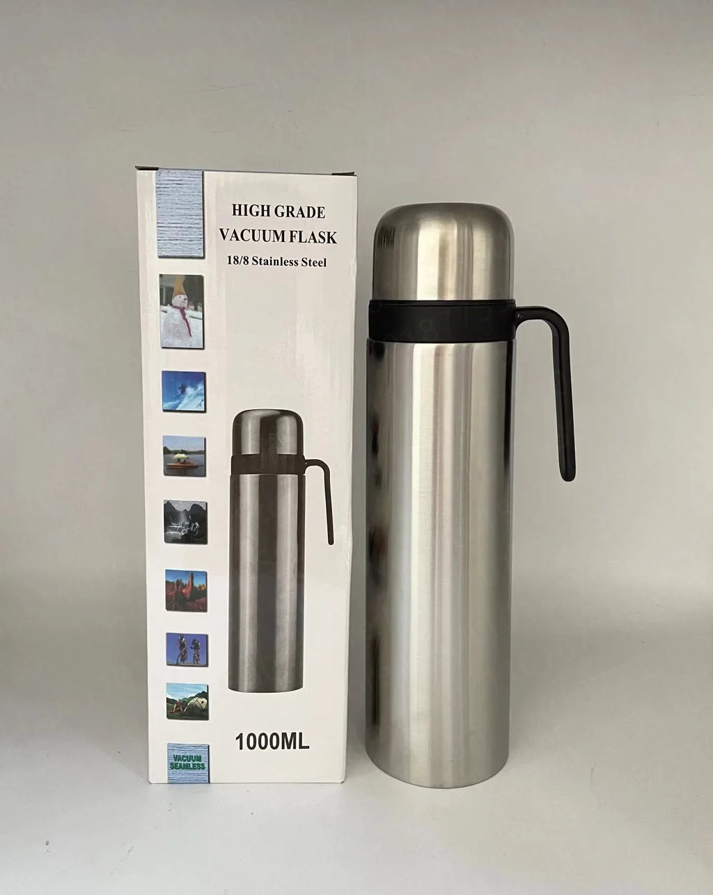 Termo de acero inoxidable para  mate, con aislamiento térmico, botella de agua argentina, gran oferta, Matero para  mate, 1000 ml