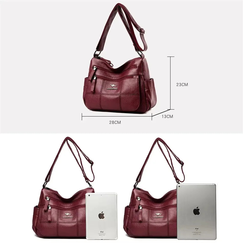 Bolso de mano de lujo con estampado de moda, gran capacidad, piel suave, bolso bandolera para mujer, bolso de hombro/bandolera, bolso de mano de diseño para mujer, bolso de mano informal.