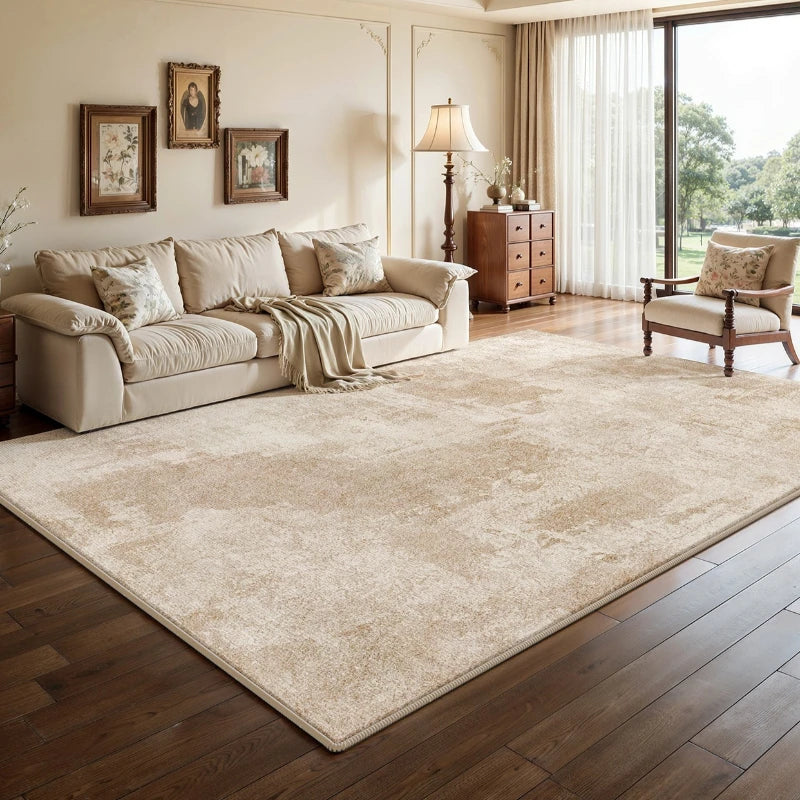 Alfombra de gran tamaño para sala de estar, alfombra gruesa y mullida de estilo moderno para dormitorio, alfombra suave y esponjosa para estudio, alfombra lavable para el hogar.