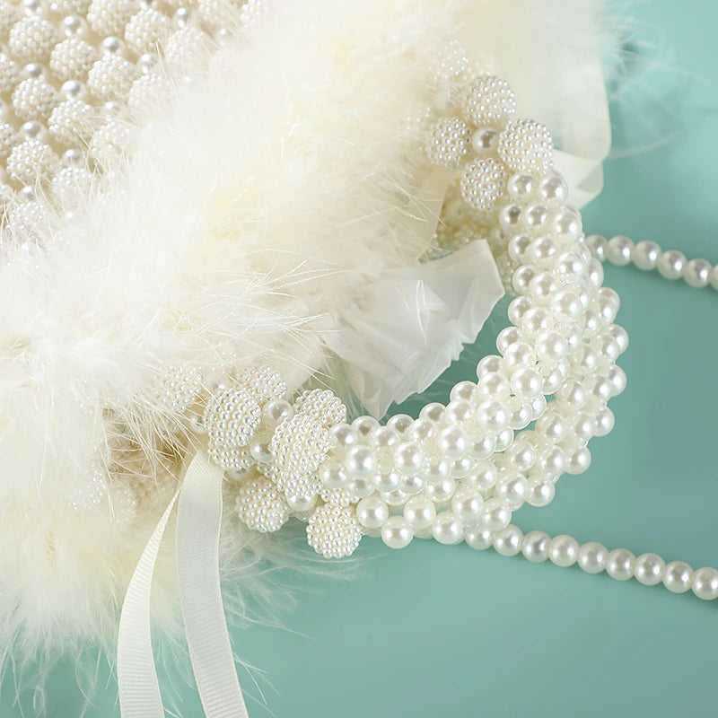 Bolso de noche Noble Crystal Beaded Evening Bag con cadena de perlas, bolso de mano para bodas, bolso de hombro con cadena de perlas, bolso de mano para vestido de noche, bolso de noche