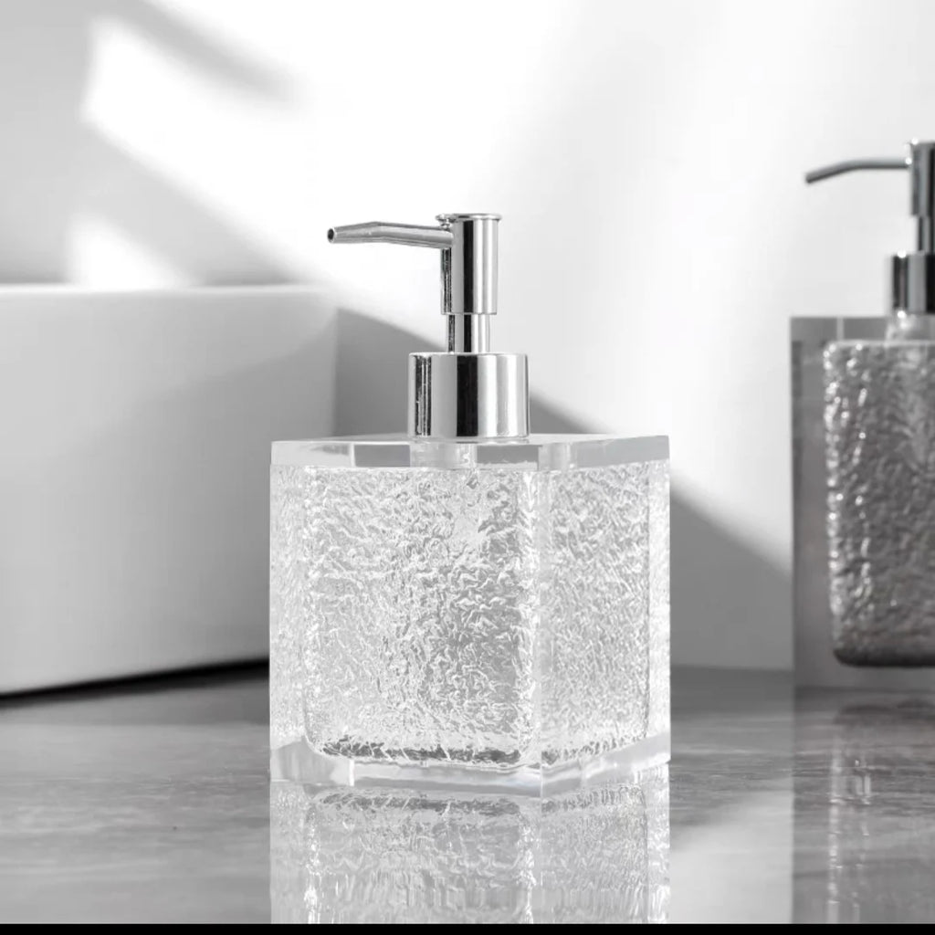Dispensador de desinfectante de manos de resina, dispensador de baño, jabón líquido y champú recargable, soporte para gel de ducha y loción, botella de jabón portátil