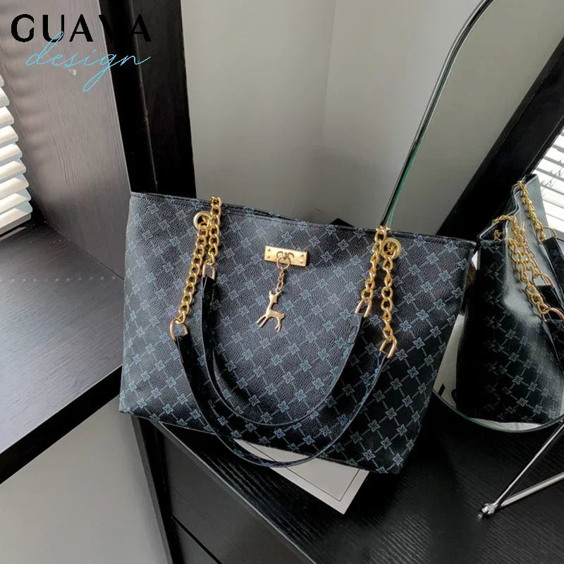 Bolso de hombro/axila de gran capacidad de piel sintética de alta calidad para mujer, ideal para el trabajo, estudiantes y viajes. Bolso de mano retro para mujer.