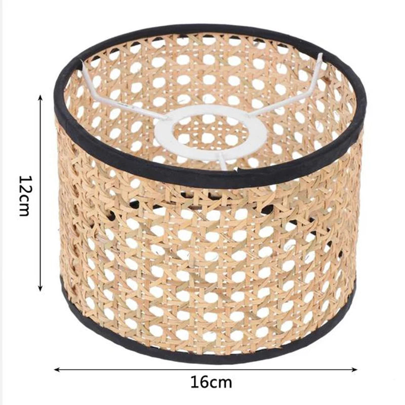 Lámpara colgante LED de ratán y mimbre Wabi-sabi hecha a mano, arte nórdico, lámparas creativas tejidas a mano para la decoración de la cocina y el hogar.