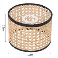 Lámpara colgante LED de ratán y mimbre Wabi-sabi hecha a mano, arte nórdico, lámparas creativas tejidas a mano para la decoración de la cocina y el hogar.