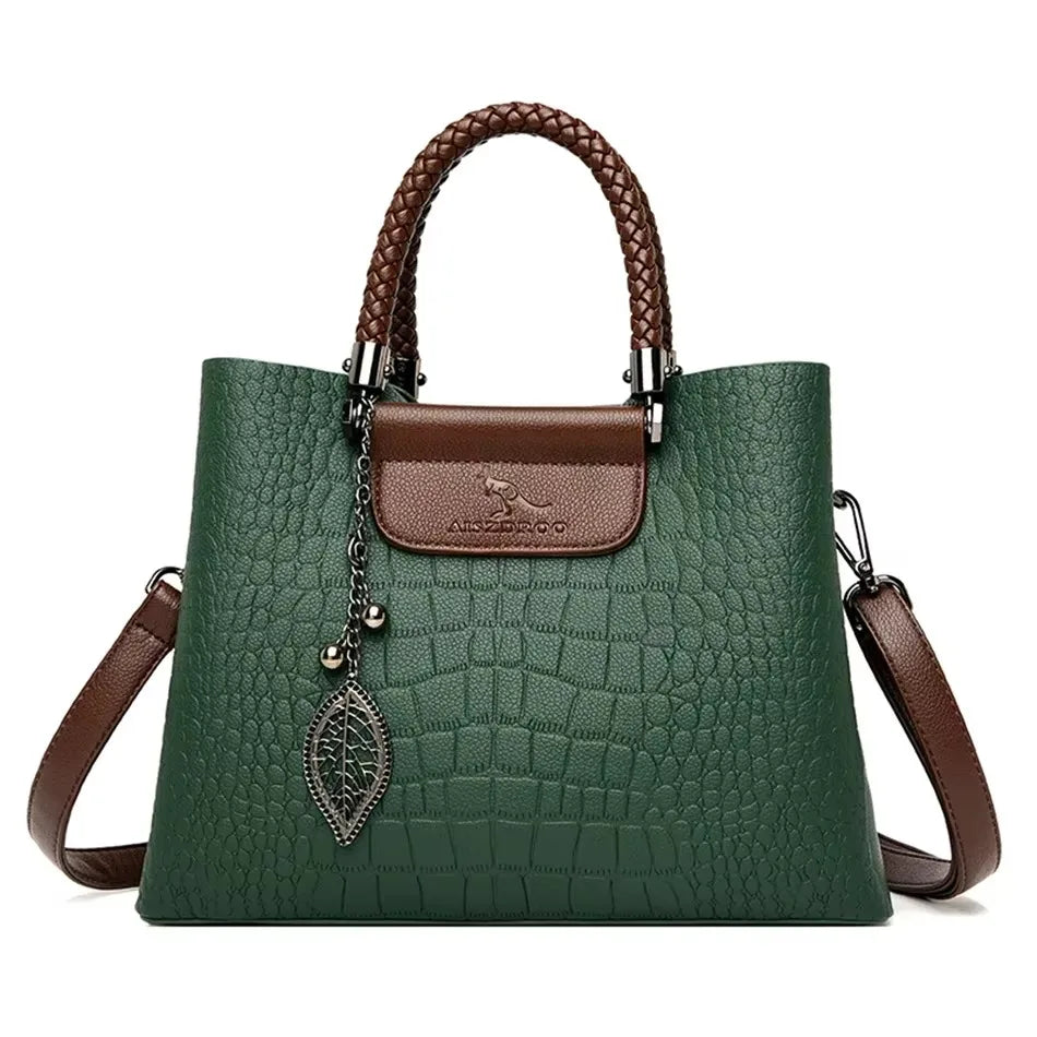 Bolso de mano de lujo con estampado de moda, gran capacidad, piel suave, bolso bandolera para mujer, bolso de hombro/bandolera, bolso de mano de diseño para mujer, bolso de mano informal.