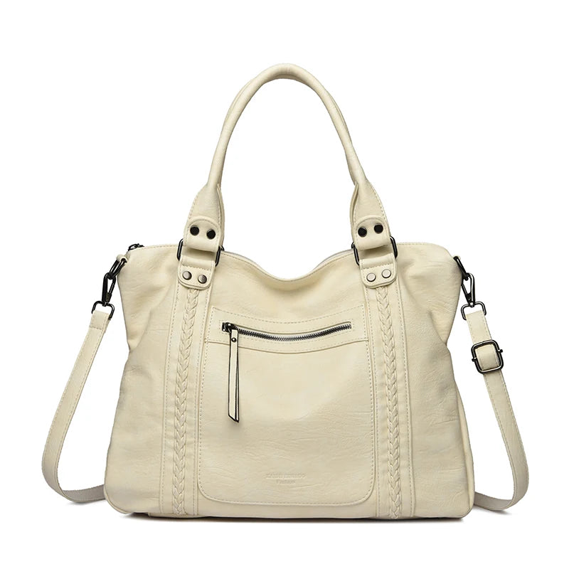 Bolsos de hombro y bandolera de piel suave de marca auténtica para mujer, bolsos de mano de lujo, bolsos de diseñador informales tipo tote y bandolera.