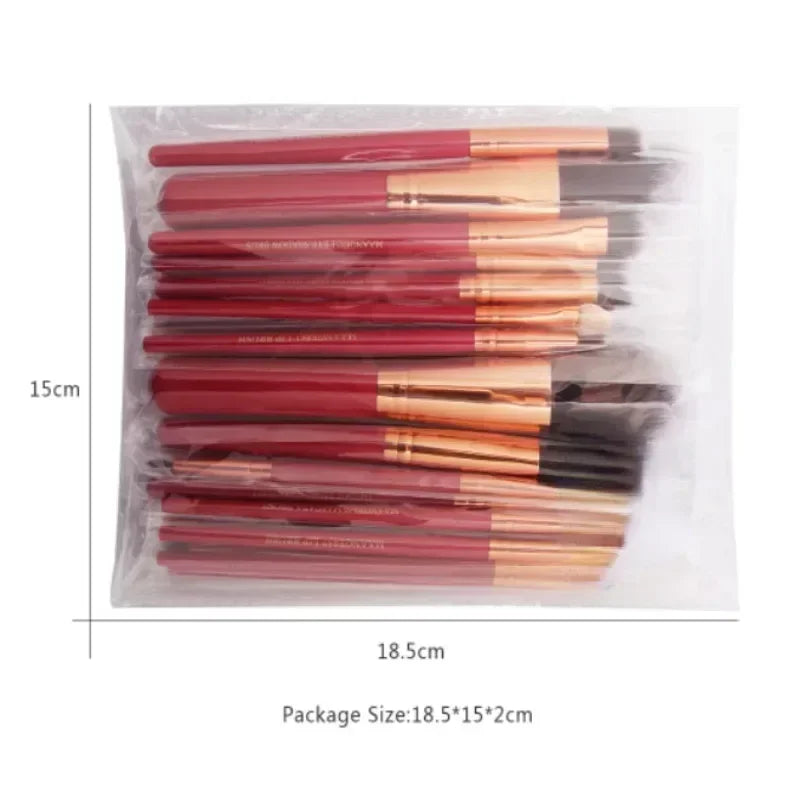 3/13/22 piezas Juego de herramientas de brochas de maquillaje profesionales Kits de herramientas de brochas de maquillaje para sombras de ojos, delineadores de ojos, brochas de cosméticos Maquiagem