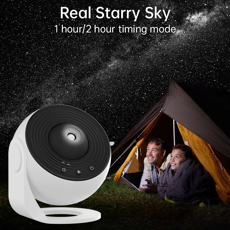 Proyector de galaxias con luz nocturna, proyector de cielo estrellado, lámpara planetaria giratoria de 360° para dormitorio infantil, regalo de San Valentín, decoración de bodas