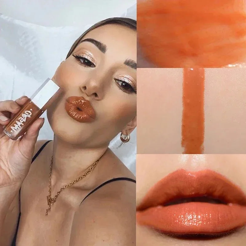 Maquillaje con barra de contorno multicolor de Fenty Beauty, corrector facial mate 3D Diamond Highlight, brillo labial a base de agua que no se desvanece.