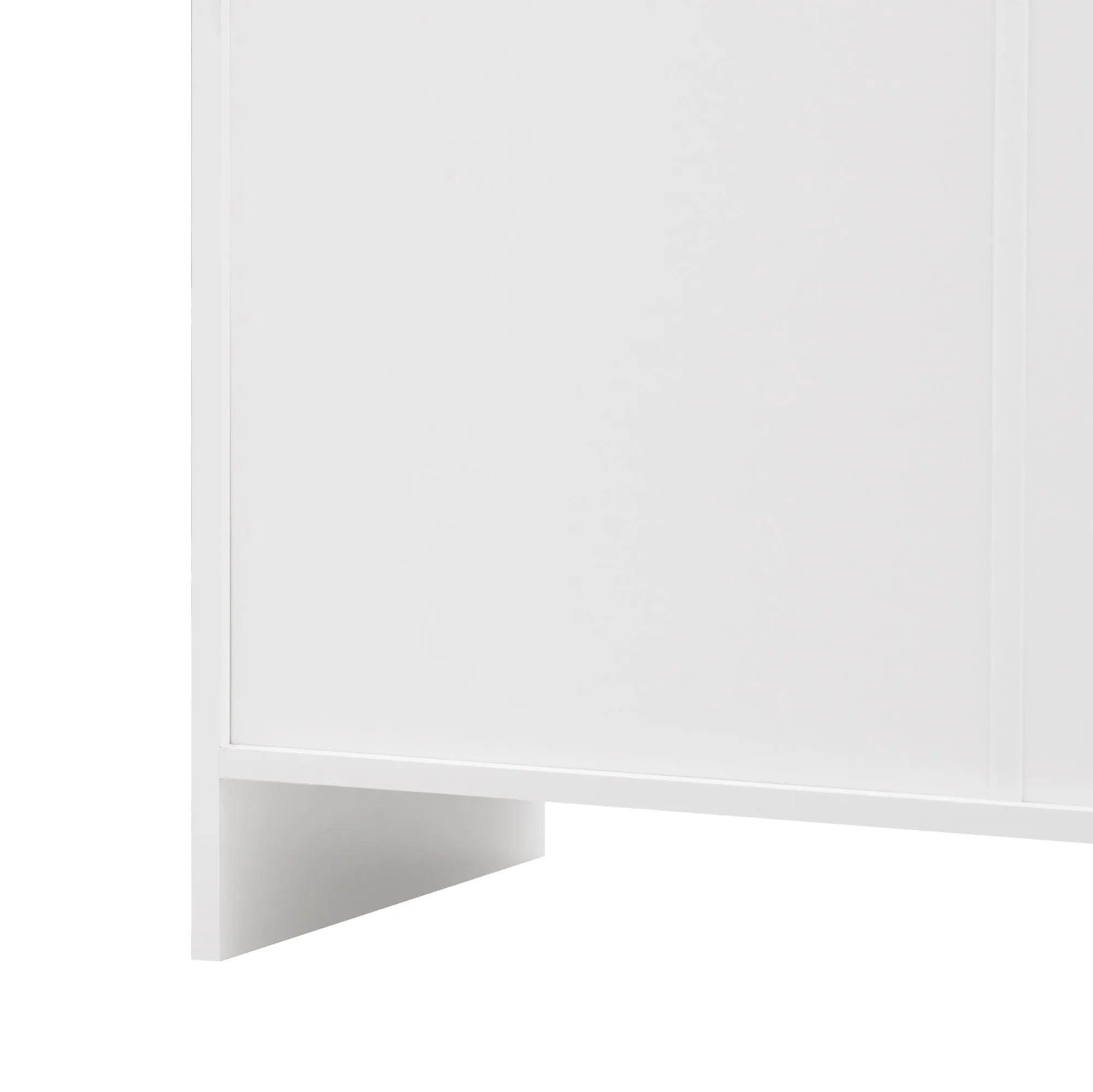 Comanlai Multi-Storage Sideboard Scandinavian Modern Buffet Cabinet 3 Drawers 4 Doors Storage Cabinet For Dining Living Room