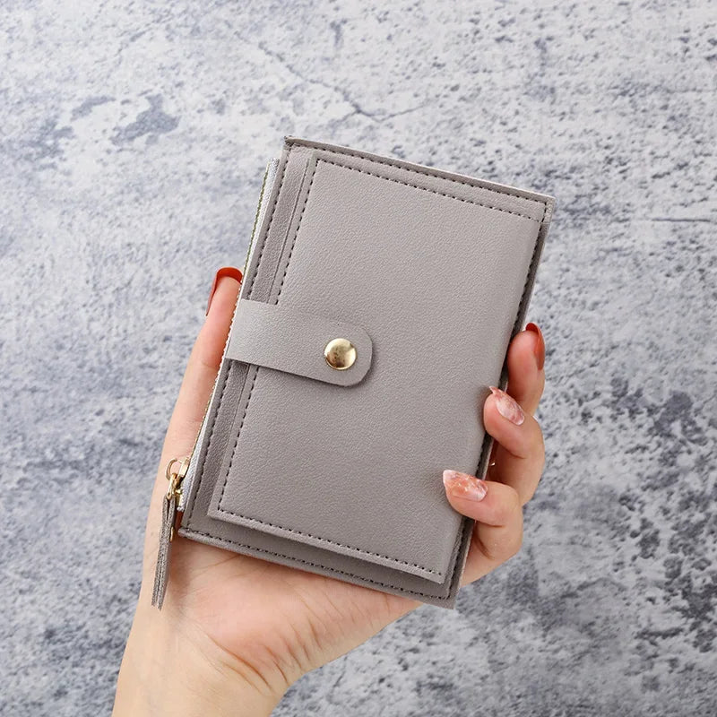 Cartera para estudiantes Ins para mujer, nueva, ultrafina, pequeña, para cambio de monedas.