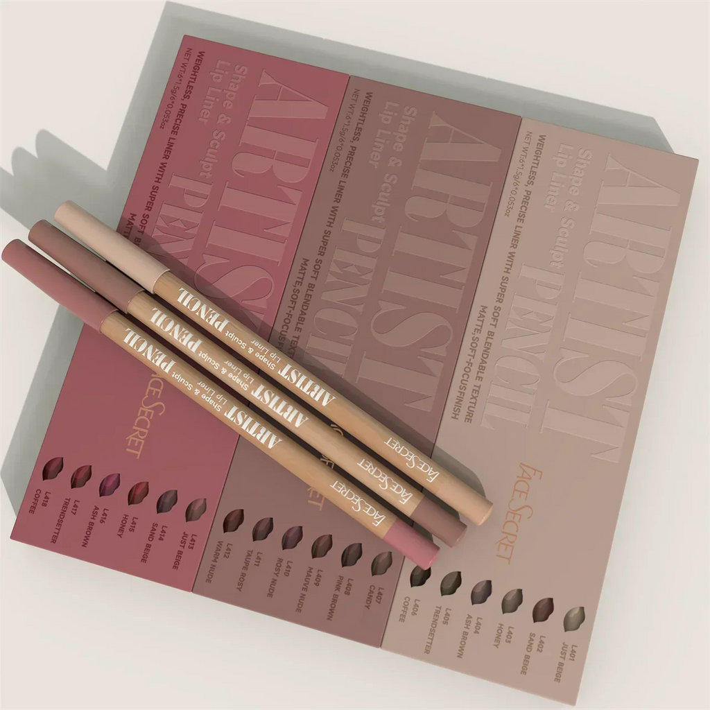 Set de 6 delineadores de labios en formato lápiz, 6 colores, resistentes al agua y al sudor, no se desvanecen fácilmente, no se adhieren a la taza, color nude.