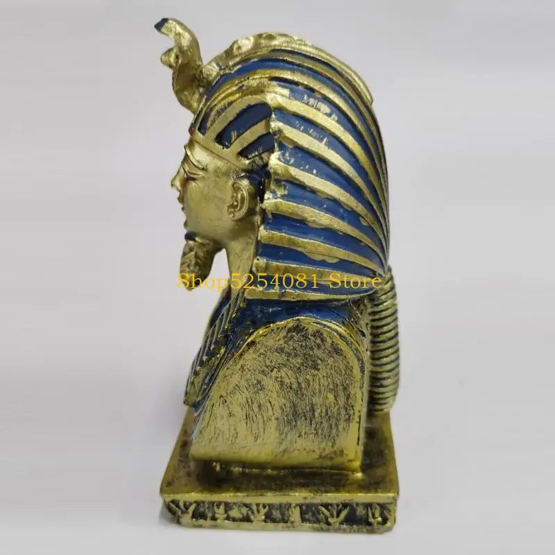 Figura de resina estilo retro de Cleopatra, faraona y ataúd del antiguo Egipto de AXYC.