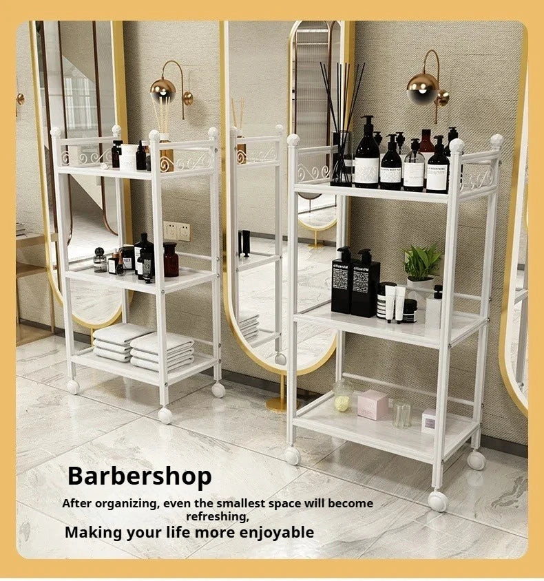 Beech Trolley Salon Hair Equipment Wheels Spa Beauty Furniture Machine Laser Black Roulette Storage Hairdressing Stainless Steel