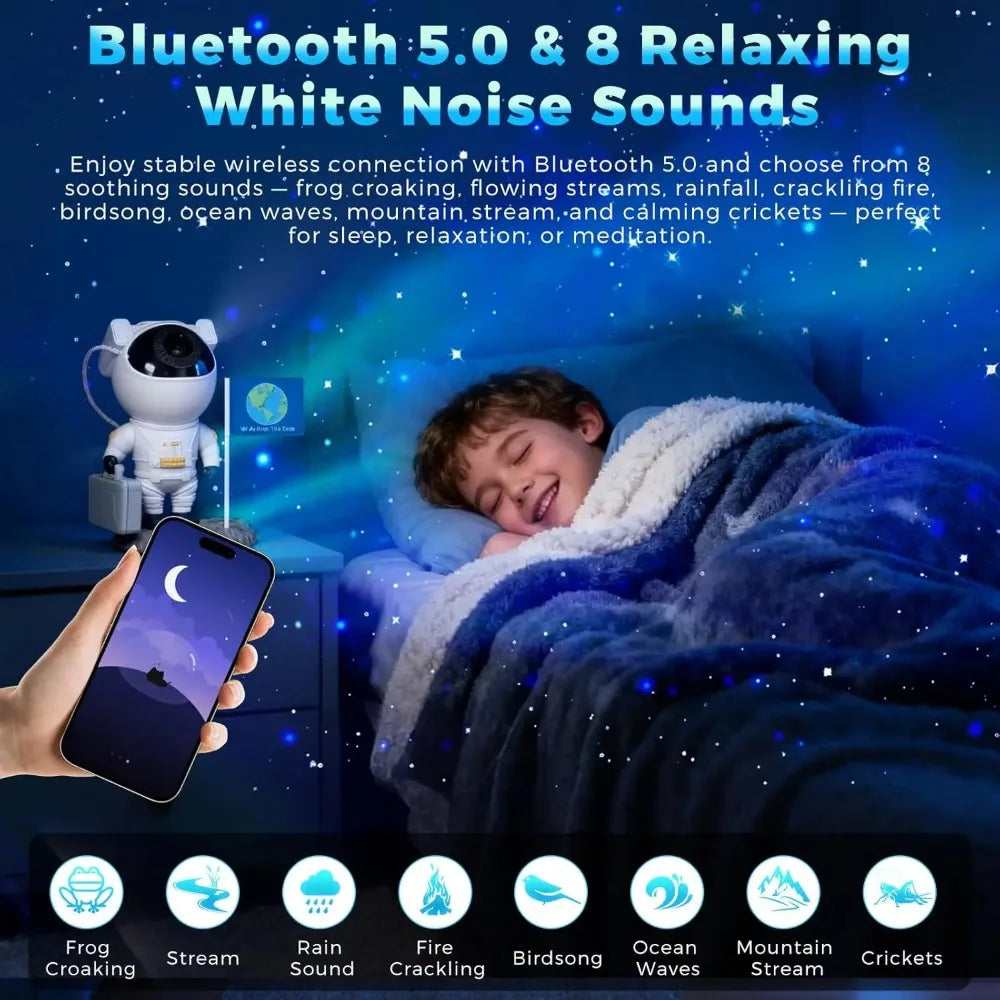 Astronaut Galaxy Projector Star Projector with 12 Space Films Planetarium Projector Night Light Nebula for Adult Game Room Decor
