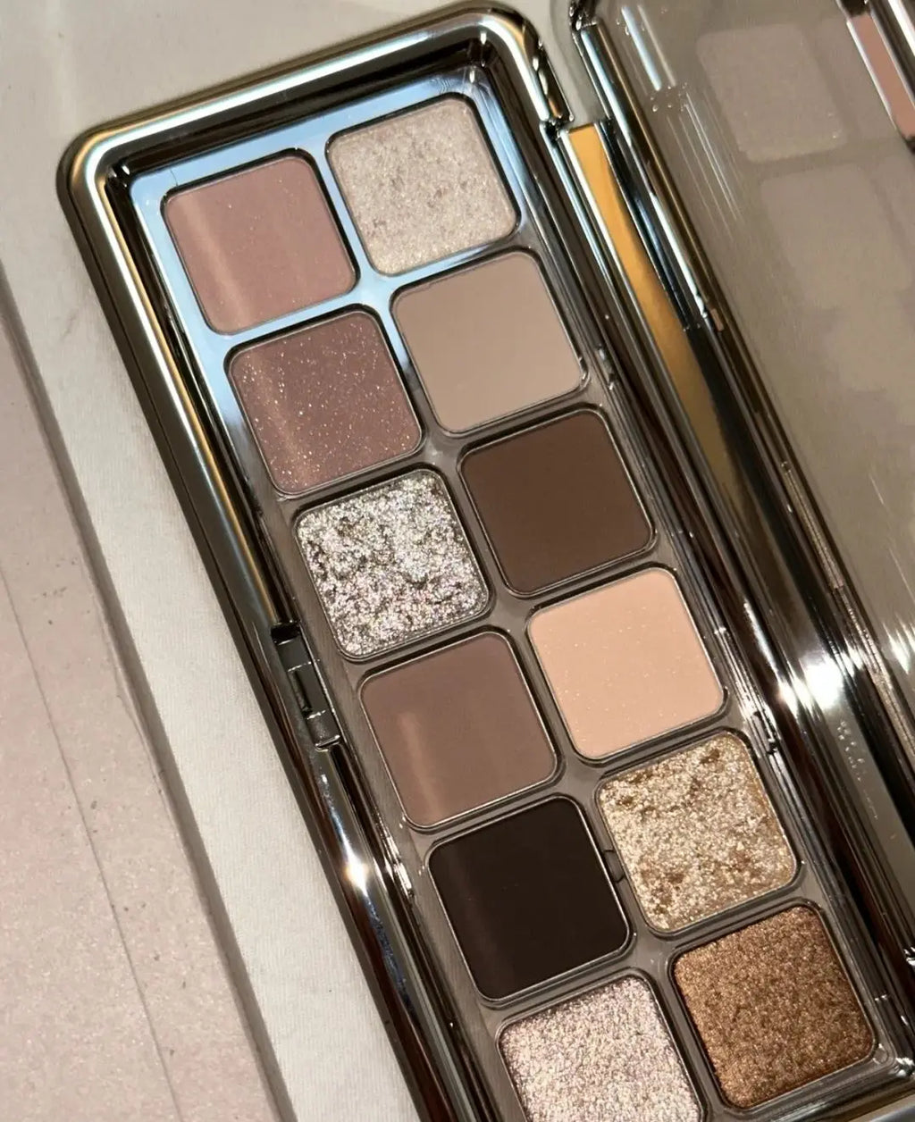 Plato de sombras de ojos de 12 colores, sombras de ojos mate perladas, para principiantes en maquillaje.