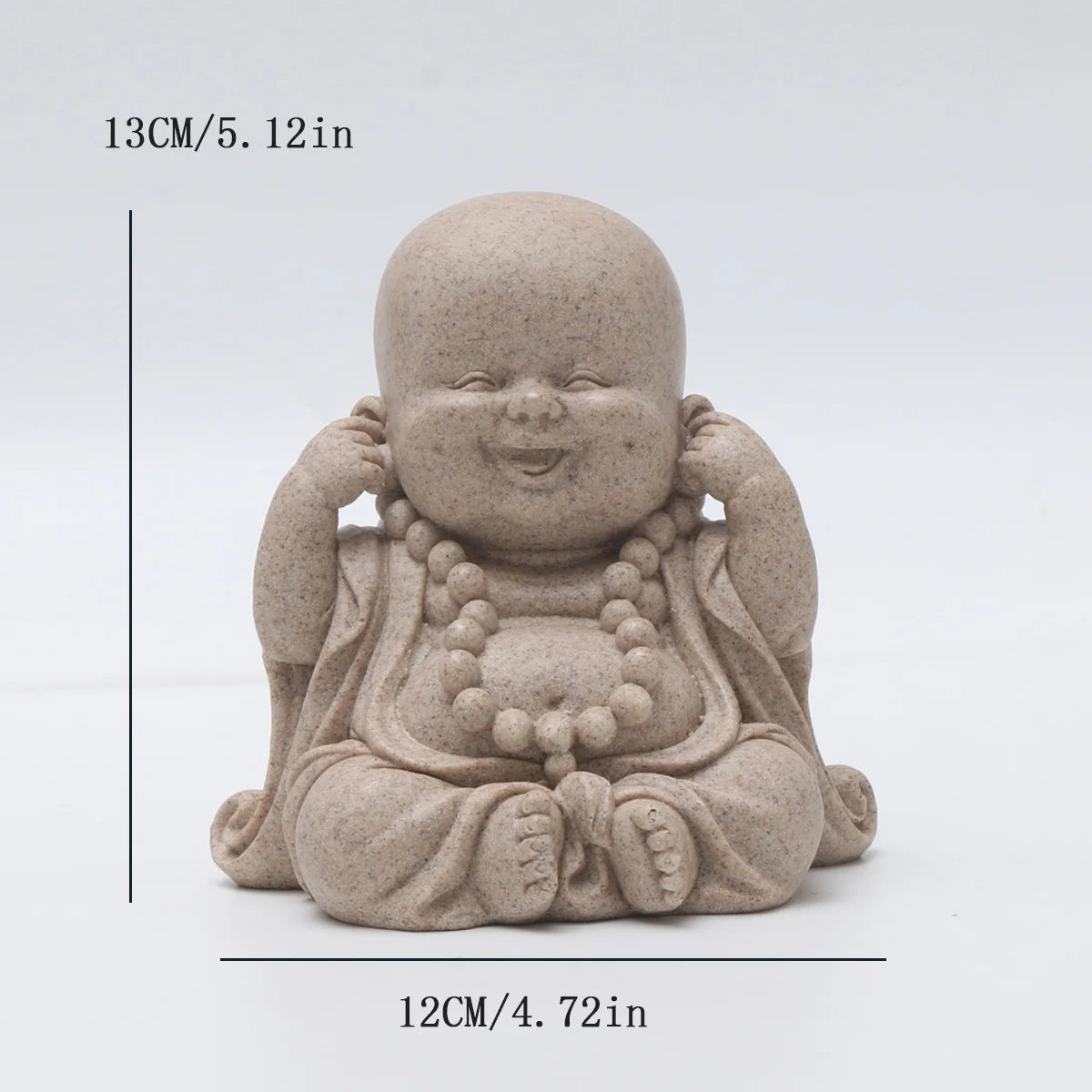 Figura de monje de inspiración zen: encantadoras figuras de resina para la decoración de micro paisajes.
