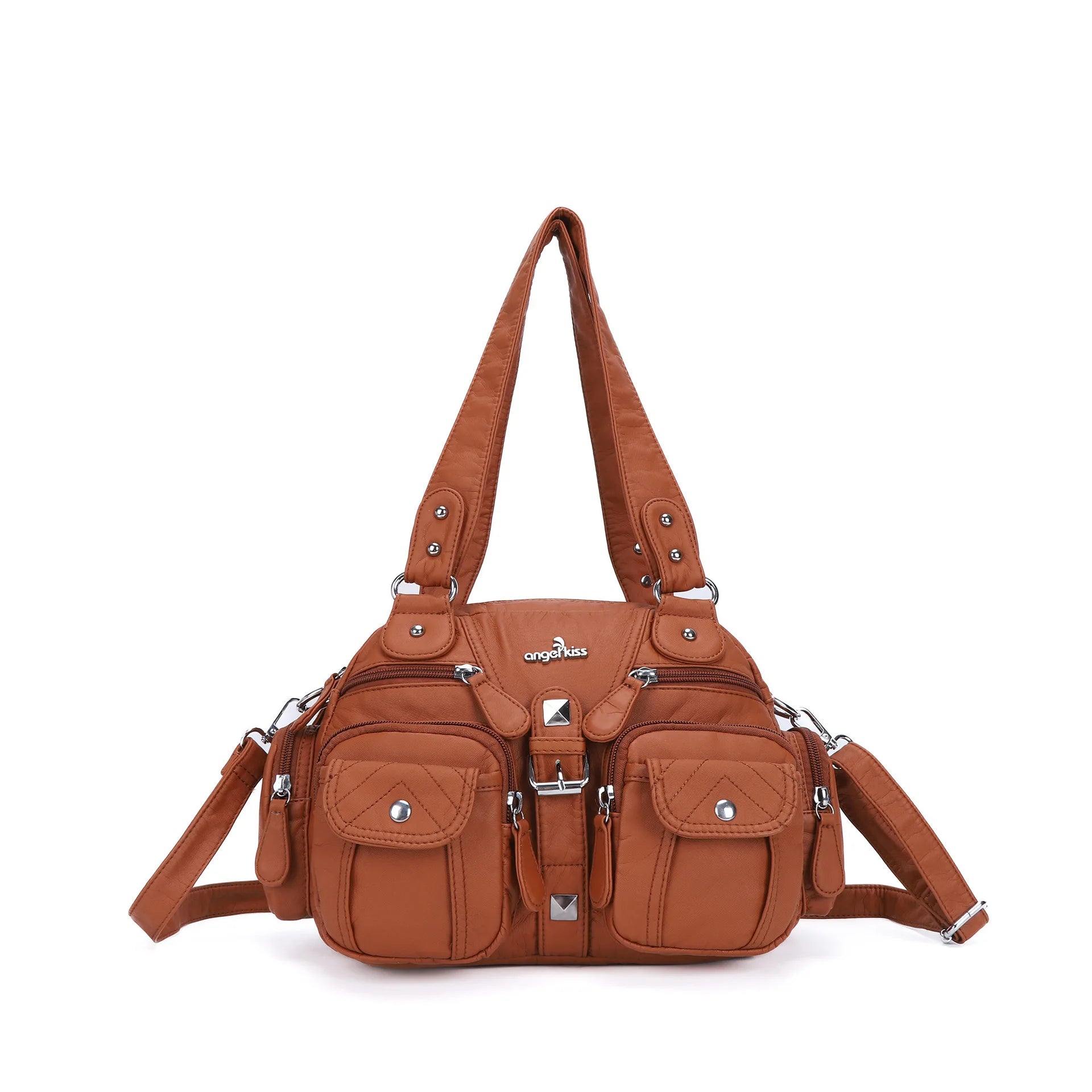 Bolsos de mano Angel Kiss para mujer, bolso tipo cartera con asa superior, bolso de hombro de PU, paquete de empanadillas, regalos, bolsos de hombro, bolso para teléfono y dinero
