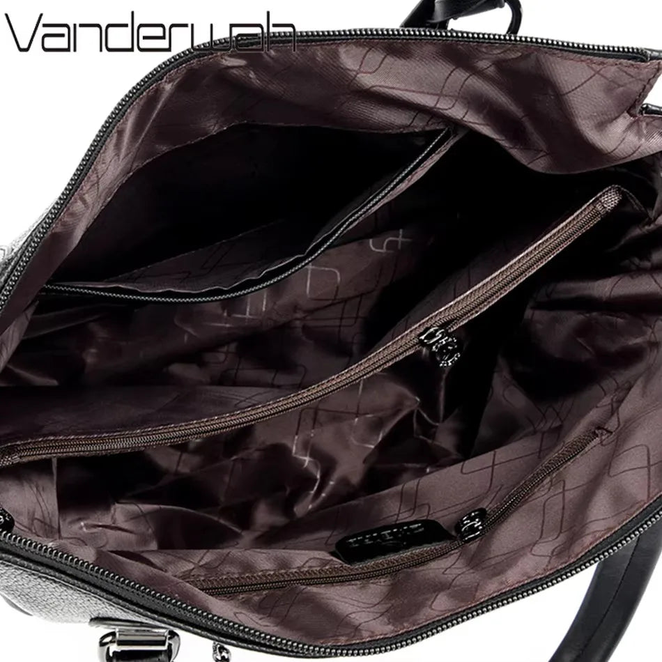 Bolso de mano de lujo con estampado de moda, gran capacidad, piel suave, bolso bandolera para mujer, bolso de hombro/bandolera, bolso de mano de diseño para mujer, bolso de mano informal.