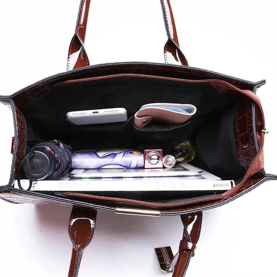 Bolso de mano de lujo con estampado de moda, gran capacidad, piel suave, bolso bandolera para mujer, bolso de hombro/bandolera, bolso de mano de diseño para mujer, bolso de mano informal.