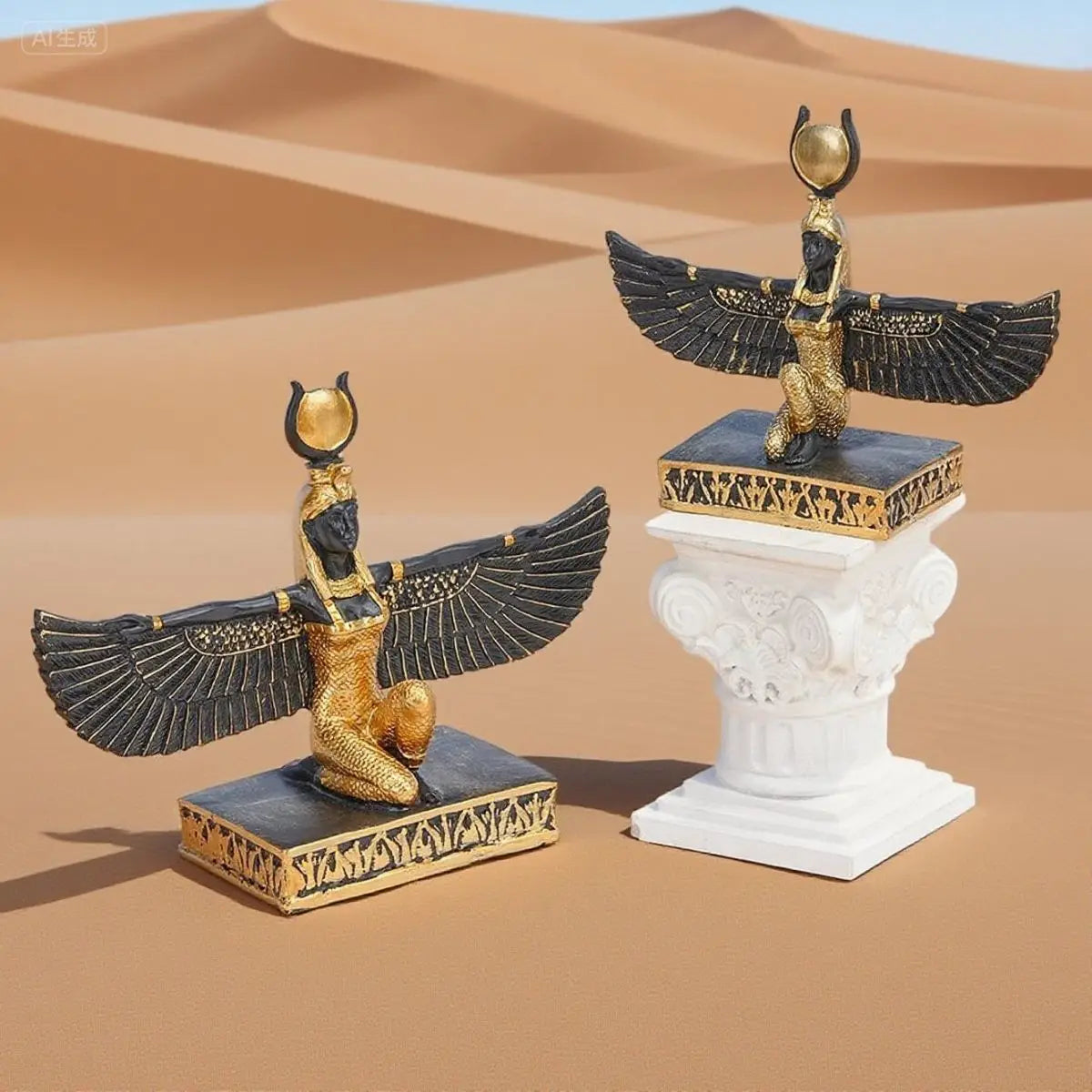 Ojo del dios águila acumótica de aproximadamente 26 cm, santo patrón del faraón, dioses del antiguo Egipto, cultura egipcia, artículos de escritorio para el hogar.